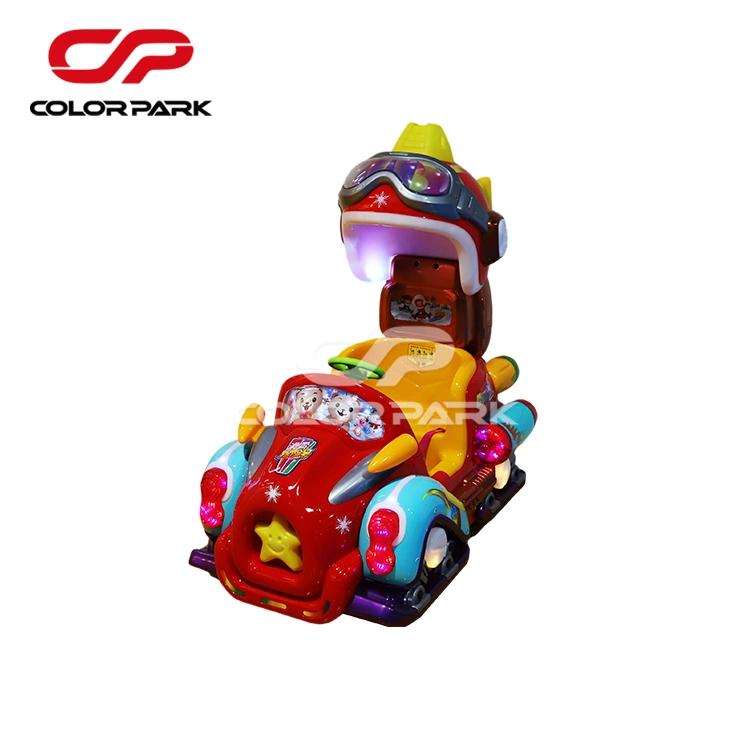 Colorful Park Coin Operated Carnival Games Kiddie Racing Game Bill to Token